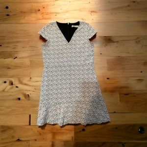 Michael Kors Cap Sleeve Floral Ruffle Mini Dress Size large